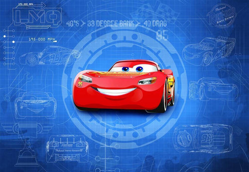 Komar Cars 3 Blueprint Papier Peint 368x254cm | Yourdecoration.fr