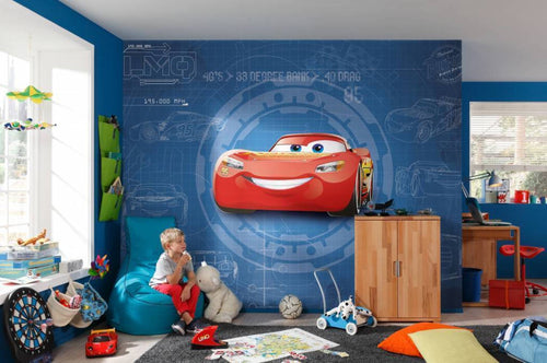 Komar Cars 3 Blueprint Papier Peint 368x254cm | Yourdecoration.fr