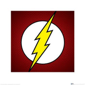 Affiche Art Dc Comics The Flash Symbol 40x40cm Pyramid PPR45381 | Yourdecoration.fr