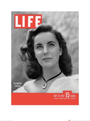 Affiche Art Time Life Life Cover Elizabeth Taylor 60x80cm Pyramid PPR40203 | Yourdecoration.fr