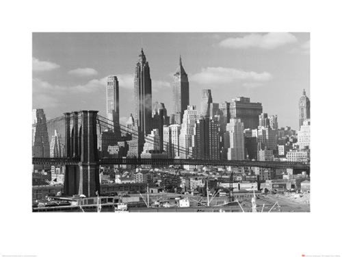 Affiche Art Time Life Lower Manhattan Skyline 1948 80x60cm Pyramid PPR40466 | Yourdecoration.fr