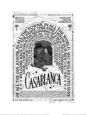 Affiche Art Wb100 Casablanca 30x40cm Pyramid PPR54372 | Yourdecoration.fr