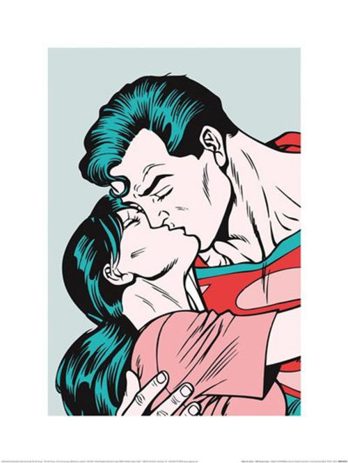 Affiche Art Wb100 Superman Kiss 30x40cm Pyramid PPR54379 | Yourdecoration.fr