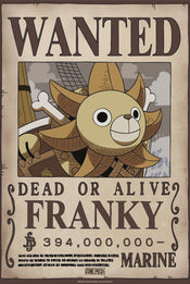 Affiche Poster One Piece Wanted Franky Wano 38x52cm Abystyle GBYDCO645 | Yourdecoration.fr