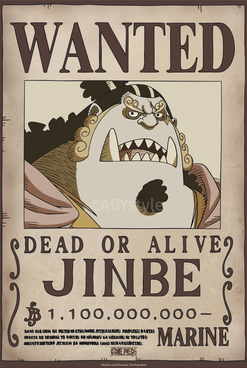 Affiche Poster One Piece Wanted Jinbe Wano 38x52cm Abystyle GBYDCO623 | Yourdecoration.fr