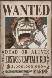 Affiche Poster One Piece Wanted Kid Wano 38x52cm GBYDCO638 | Yourdecoration.fr