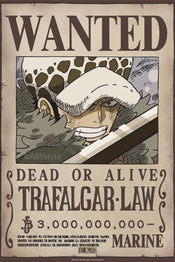 Affiche Poster One Piece Wanted Law Wano 38x52cm Abystyle GBYDCO626 | Yourdecoration.fr