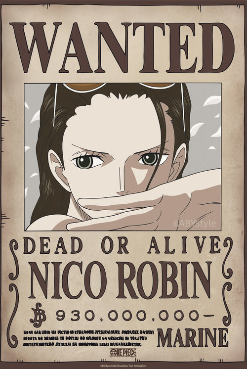 Affiche Poster One Piece Wanted Nico Robin Wano 38x52cm Abystyle GBYDCO644 | Yourdecoration.fr