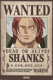 Affiche Poster One Piece Wanted Shanks Wano 38x52cm GBYDCO654 | Yourdecoration.fr