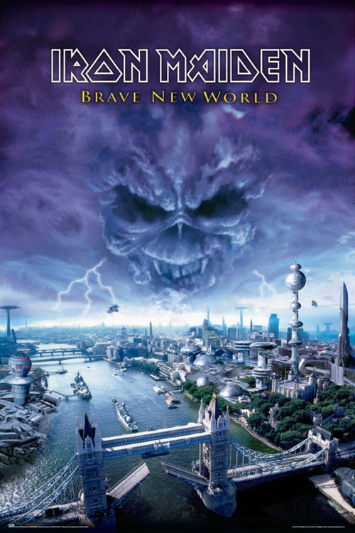 Affiche Poster Iron Maiden Brave New World 61x91 5cm Grupo Erik GPE5765 | Yourdecoration.fr