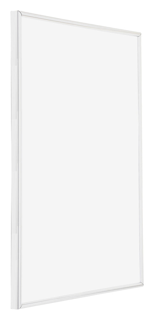 Annecy Plastique Cadre Photo 18x24cm Blanc Brillant De Face Oblique | Yourdecoration.fr