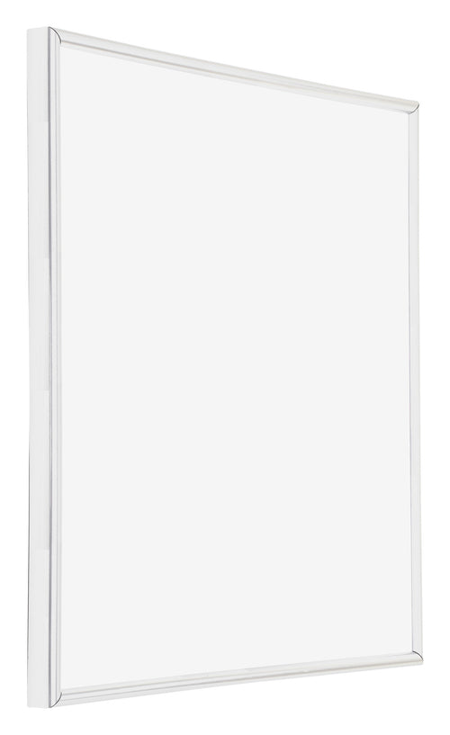 Annecy Plastique Cadre Photo 20x20cm Blanc Brillant De Face Oblique | Yourdecoration.fr