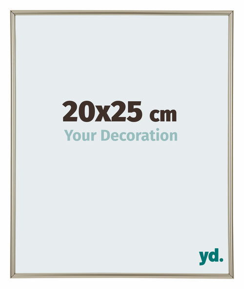 Annecy Plastique Cadre Photo 20x25cm Champagne De Face Mesure | Yourdecoration.fr