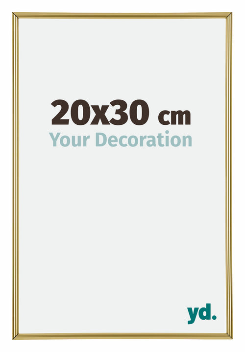 Annecy Plastique Cadre Photo 20x30cm Or De Face Mesure | Yourdecoration.fr