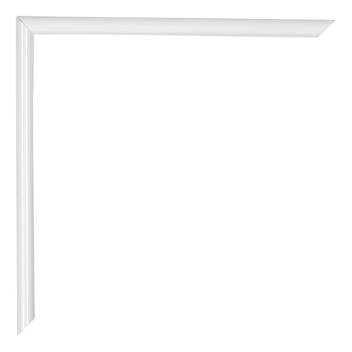 Annecy Plastique Cadre Photo 20x60cm Blanc Brillant Detail Coin | Yourdecoration.fr