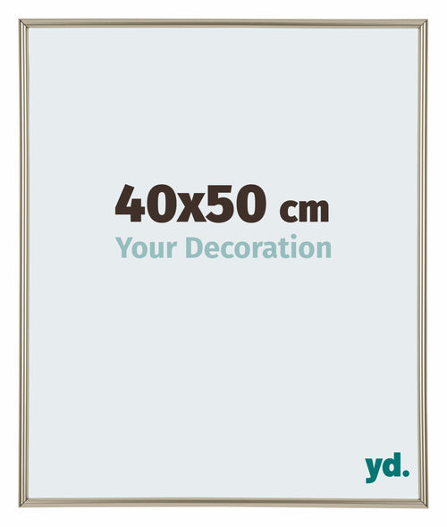 Annecy Plastique Cadre Photo 40x50cm Champagne De Face Mesure | Yourdecoration.fr