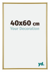 Annecy Plastique Cadre Photo 40x60cm Or De Face Mesure | Yourdecoration.fr