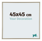 Annecy Plastique Cadre Photo 45x45cm Champagne De Face Mesure | Yourdecoration.fr