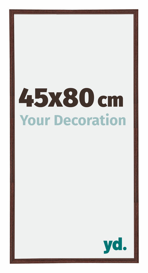 Annecy Plastique Cadre Photo 45x80cm Brun De Face Mesure | Yourdecoration.fr