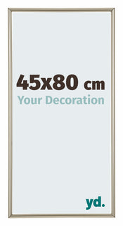 Annecy Plastique Cadre Photo 45x80cm Champagne De Face Mesure | Yourdecoration.fr