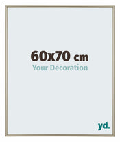 Annecy Plastique Cadre Photo 60x70cm Champagne De Face Mesure | Yourdecoration.fr