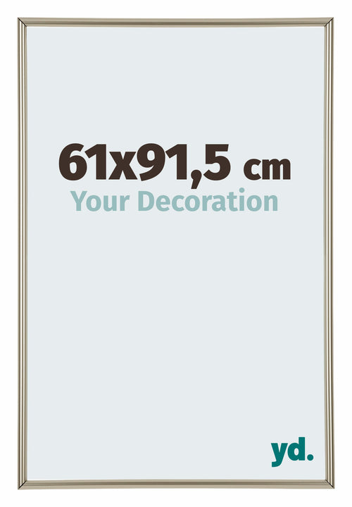 Annecy Plastique Cadre Photo 61x91 5cm Champagne De Face Mesure | Yourdecoration.fr