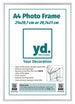 Aurora Aluminium Cadre Photo 21x29 7cm A4 Argent De Face Feuille d insertion | Yourdecoration.fr