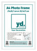 Aurora Aluminium Cadre Photo 21x29 7cm A4 Blanc De Face Feuille d insertion | Yourdecoration.fr