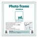 Aurora Aluminium Cadre Photo 60x60cm Argent Mat De Face Mesure | Yourdecoration.fr