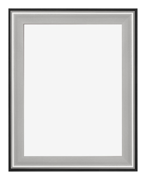 Birmingham Bois Cadre Photo 18x24cm Noir Argent Poli De face | Yourdecoration.fr