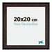 Birmingham Bois Cadre Photo 20x20cm Brun De face Mesure | Yourdecoration.fr