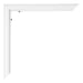 Bordeaux Plastique Cadre Photo 18x24cm Blanc Brillant Detail Coin | Yourdecoration.fr