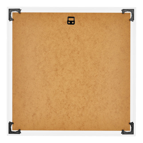 Bordeaux Plastique Cadre Photo 20x20cm Blanc Brillant Arriere | Yourdecoration.fr