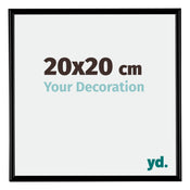 Bordeaux Plastique Cadre Photo 20x20cm Noir Mat De face Mesure | Yourdecoration.fr