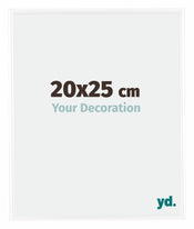 Bordeaux Plastique Cadre Photo 20x25cm Blanc Brillant De face Mesure | Yourdecoration.fr