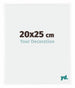 Bordeaux Plastique Cadre Photo 20x25cm Blanc Brillant De face Mesure | Yourdecoration.fr