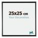 Bordeaux Plastique Cadre Photo 25x25cm Noir Très Brillant De face Mesure | Yourdecoration.fr