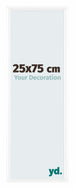 Bordeaux Plastique Cadre Photo 25x75cm Blanc Brillant De Face Mesure | Yourdecoration.fr