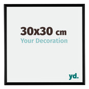 Bordeaux Plastique Cadre Photo 30x30cm Noir Mat De face Mesure | Yourdecoration.fr