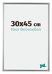 Bordeaux Plastique Cadre Photo 30x45cm Argent De face Mesure | Yourdecoration.fr