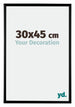 Bordeaux Plastique Cadre Photo 30x45cm Noir Mat De face Mesure | Yourdecoration.fr