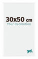 Bordeaux Plastique Cadre Photo 30x50cm Blanc Brillant De face Mesure | Yourdecoration.fr