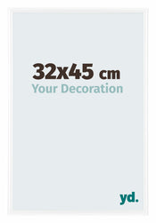 Bordeaux Plastique Cadre Photo 32x45cm Blanc Brillant De Face Mesure | Yourdecoration.fr