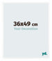 Bordeaux Plastique Cadre Photo 36x49cm Blanc Brillant De Face Mesure | Yourdecoration.fr