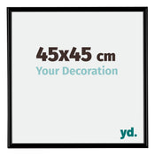 Bordeaux Plastique Cadre Photo 45x45cm Noir Mat De face Mesure | Yourdecoration.fr