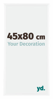 Bordeaux Plastique Cadre Photo 45x80cm Blanc Brillant De face Mesure | Yourdecoration.fr