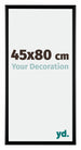 Bordeaux Plastique Cadre Photo 45x80cm Noir Mat De face Mesure | Yourdecoration.fr