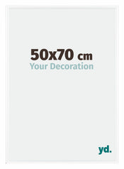 Bordeaux Plastique Cadre Photo 50x70cm Blanc Brillant De face Mesure | Yourdecoration.fr