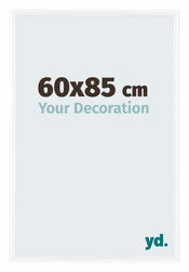 Bordeaux Plastique Cadre Photo 60x85cm Blanc Brillant De Face Mesure | Yourdecoration.fr