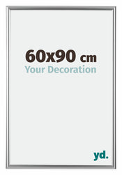 Bordeaux Plastique Cadre Photo 60x90cm Argent De face Mesure | Yourdecoration.fr